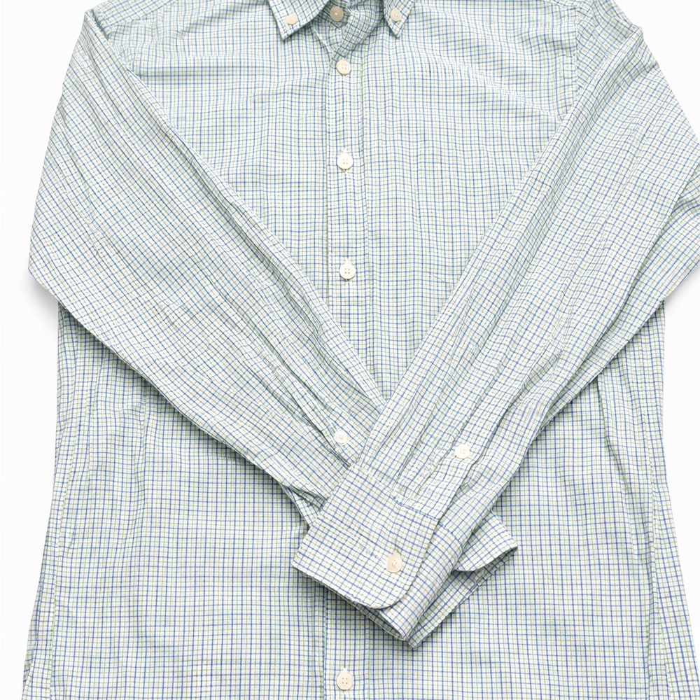 J.Crew Men’s  Blue & Green Checkered Shirt